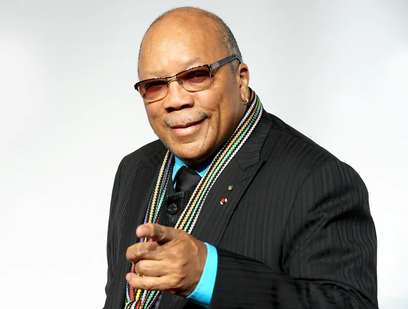 Quincy Jones attends the MusiCares Person of the Year at Los Angeles Convention Center in Los Angeles, California.