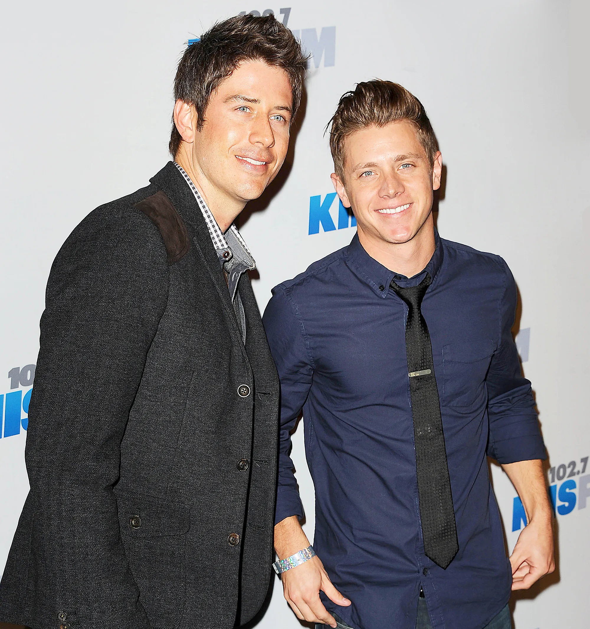 Arie Luyendyk Jr. and Jef Holm attend KIIS FM's Jingle Ball 2012 at Nokia Theatre LA Live in Los Angeles, California.