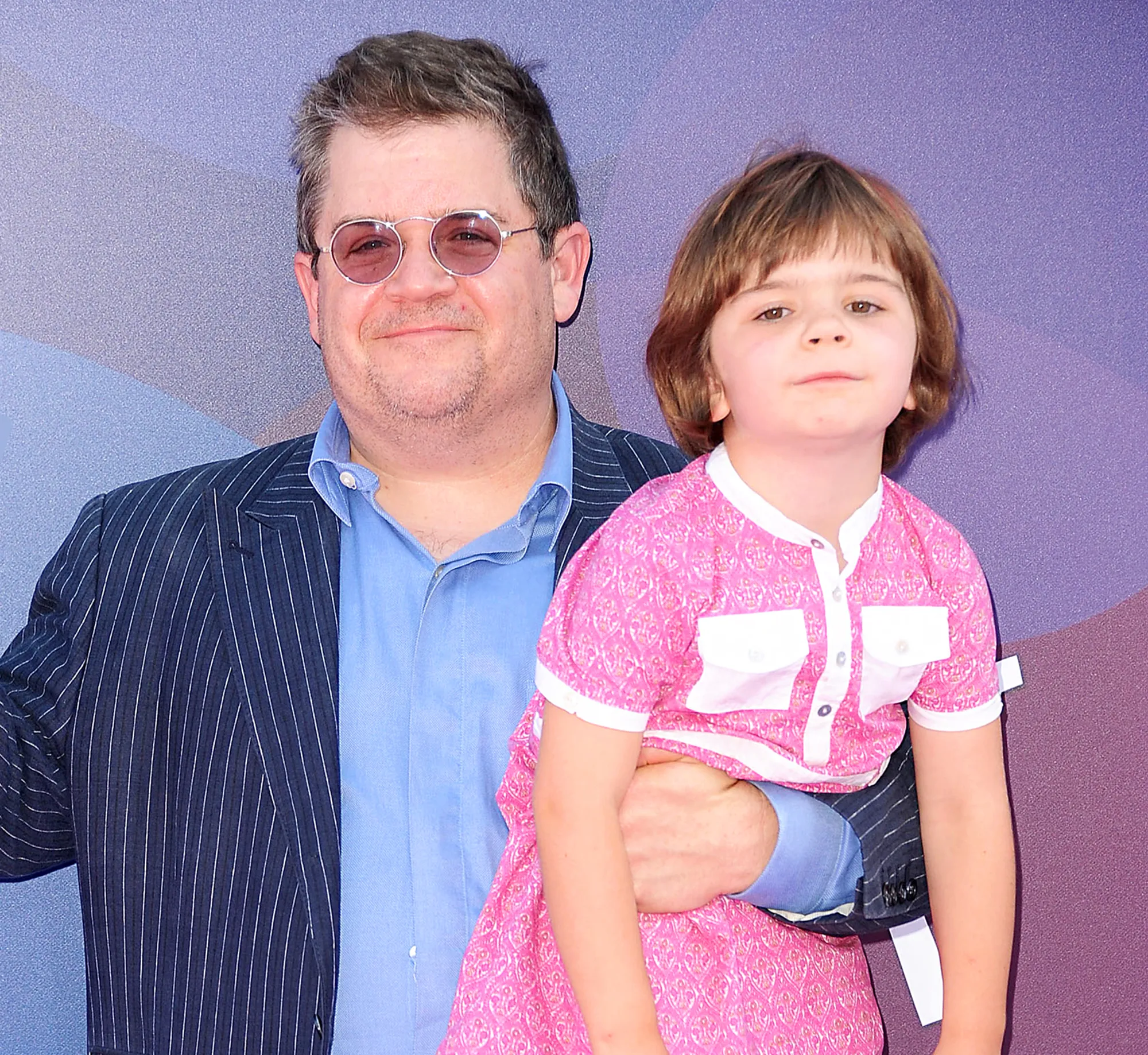 Patton Oswalt and daughter Alice attend the 2015 premiere of "Inside Out" at the El Capitan Theatre in Hollywood, California.