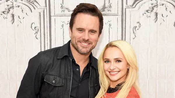 Charles Esten and Hayden Panettiere attend Build Presents discussing "Nashville" at AOL HQ on January 5, 2017 in New York City.