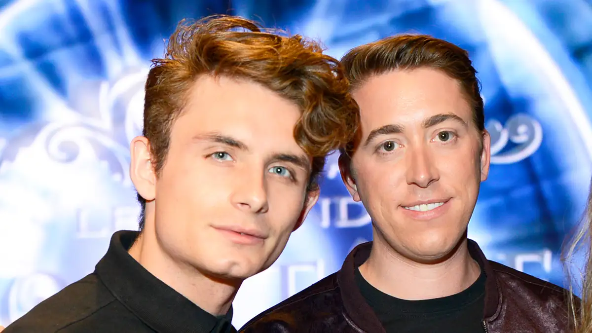 James Kennedy and Logan Noh attend Art Hearts Fashion LAFW Fall/Winter 2017 at The Beverly Hilton Hotel in Beverly Hills, California.