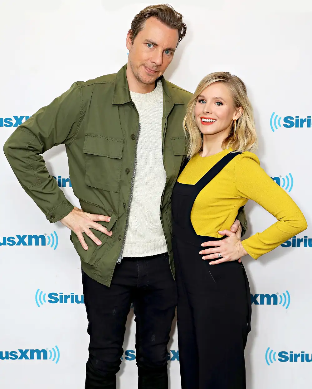Dax Shepard and Kristen Bell visit the SiriusXM Studios on March 22, 2017 in New York City.