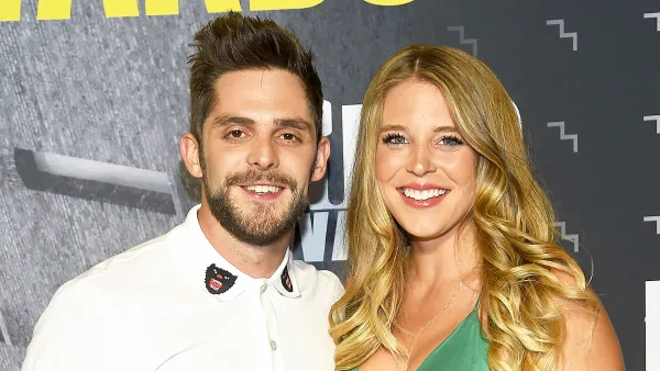 Thomas Rhett and wife Lauren Akins attend the 2017 CMT Music Awards at the Music City Center in Nashville, Tennessee.