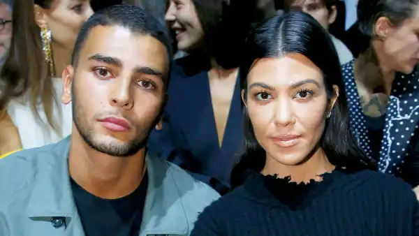 Kourtney Kardashian and Younes Bendjima attend the Haider Ackermann show as part of the Paris Fashion Week Womenswear Spring/Summer 2018 in Paris, France.
