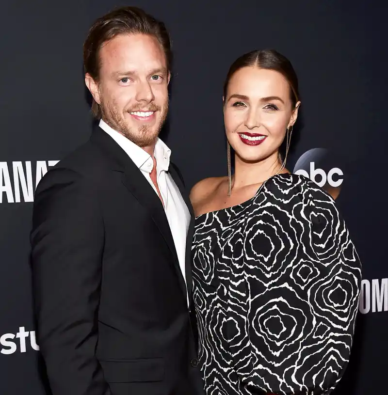 Matthew Alan and Camilla Luddington arrive at the 300th Episode Celebration for ABC's "Grey's Anatomy" at TAO Hollywood on November 4, 2017 in Los Angeles, California.