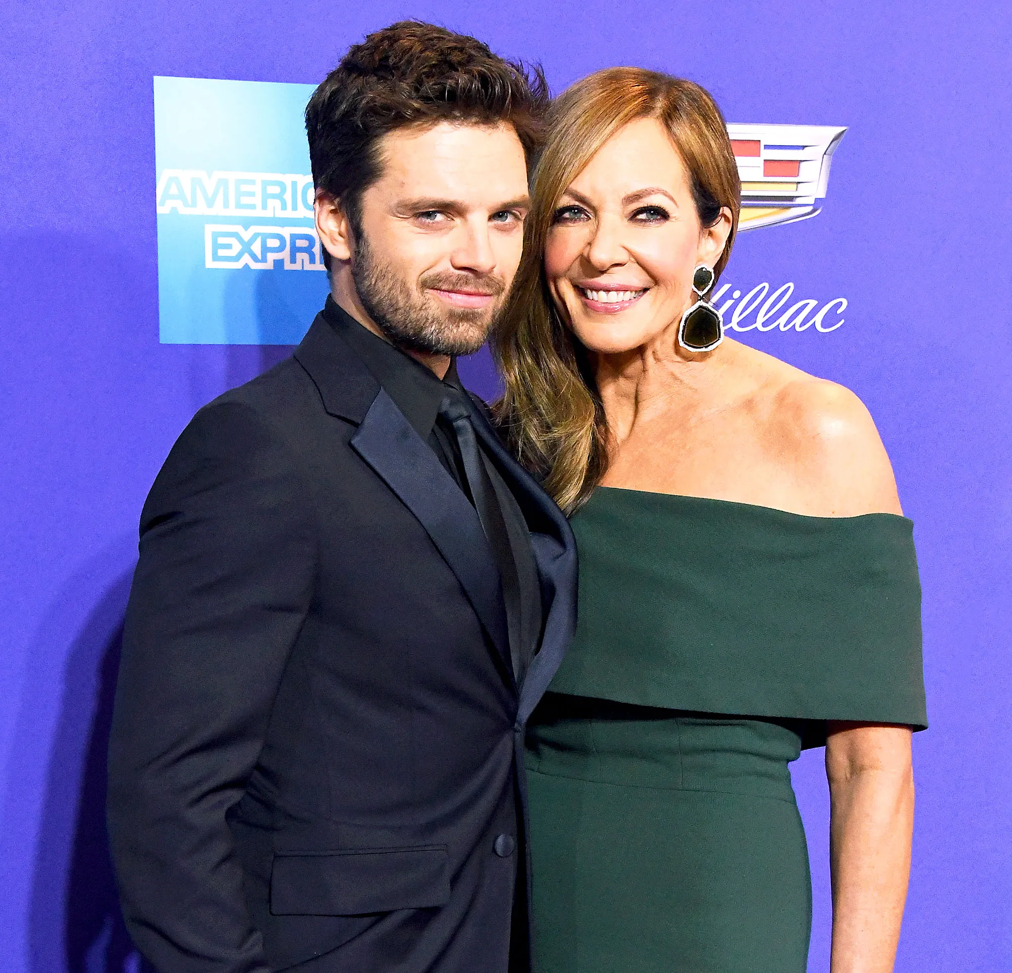 Sebastian Stan and Allison Janney attend the 29th Annual Palm Springs International Film Festival Awards Gala at Palm Springs Convention Center on January 2, 2018 in Palm Springs, California.