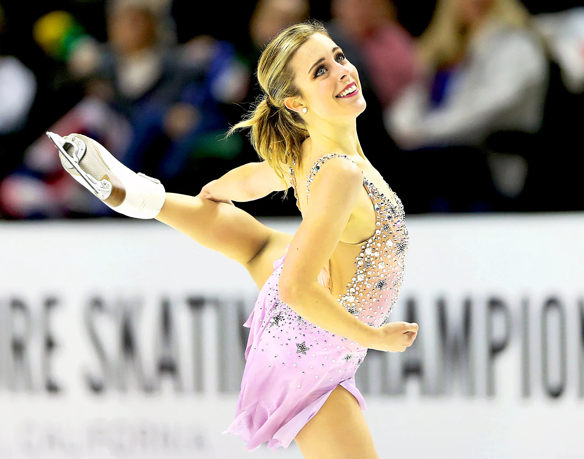 Ashley Wagner competes in the Ladies Free Skate during the 2018 Prudential U.S. Figure Skating Championships at the SAP Center on January 5, 2018 in San Jose, California.