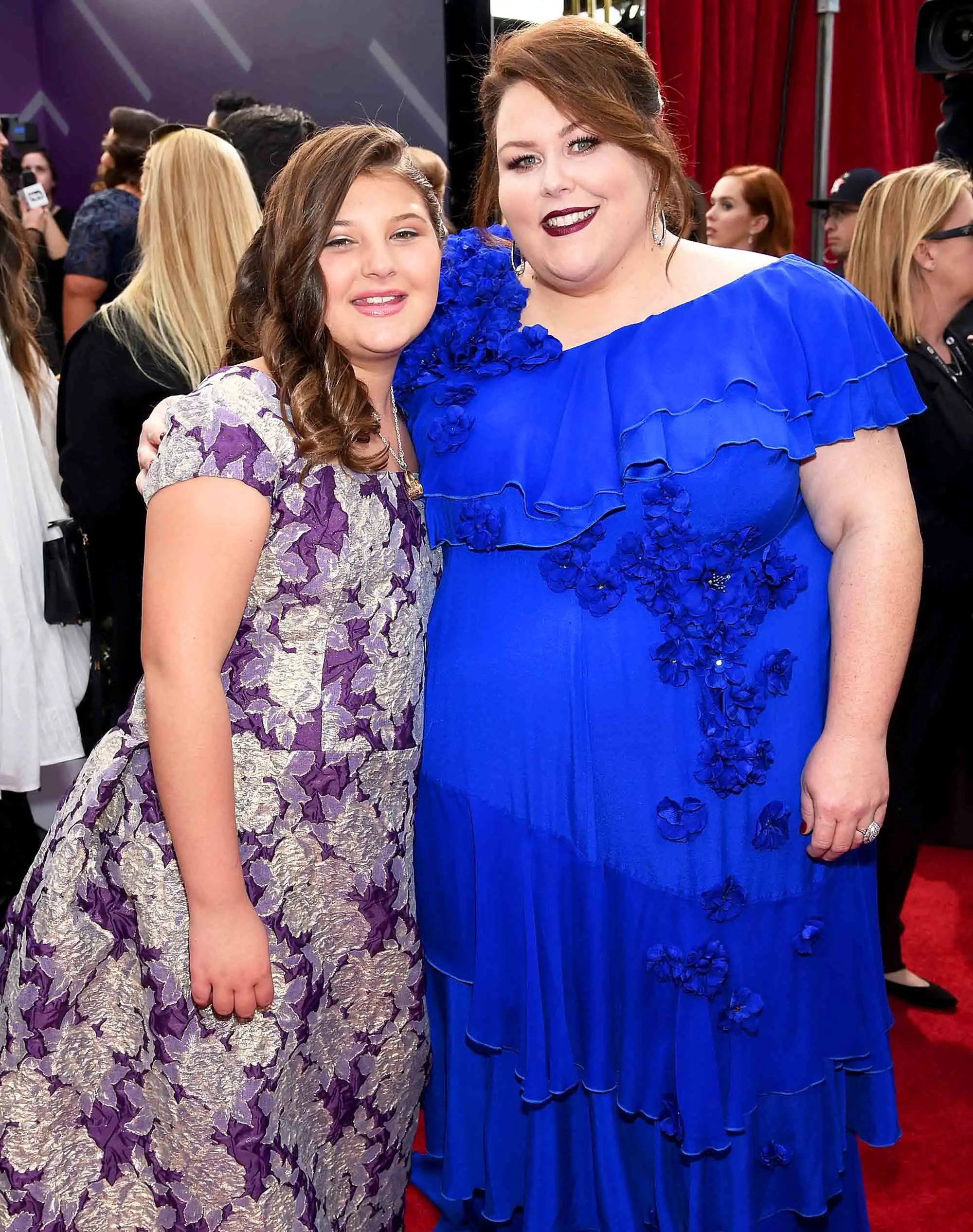 Mackenzie Hancsicsak and Chrissy Metz attend the 24th Annual Screen Actors Guild Awards at The Shrine Auditorium on January 21, 2018 in Los Angeles, California.