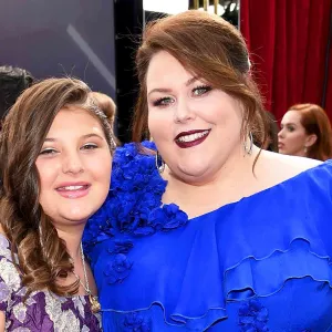 Mackenzie Hancsicsak and Chrissy Metz attend the 24th Annual Screen Actors Guild Awards at The Shrine Auditorium on January 21, 2018 in Los Angeles, California.