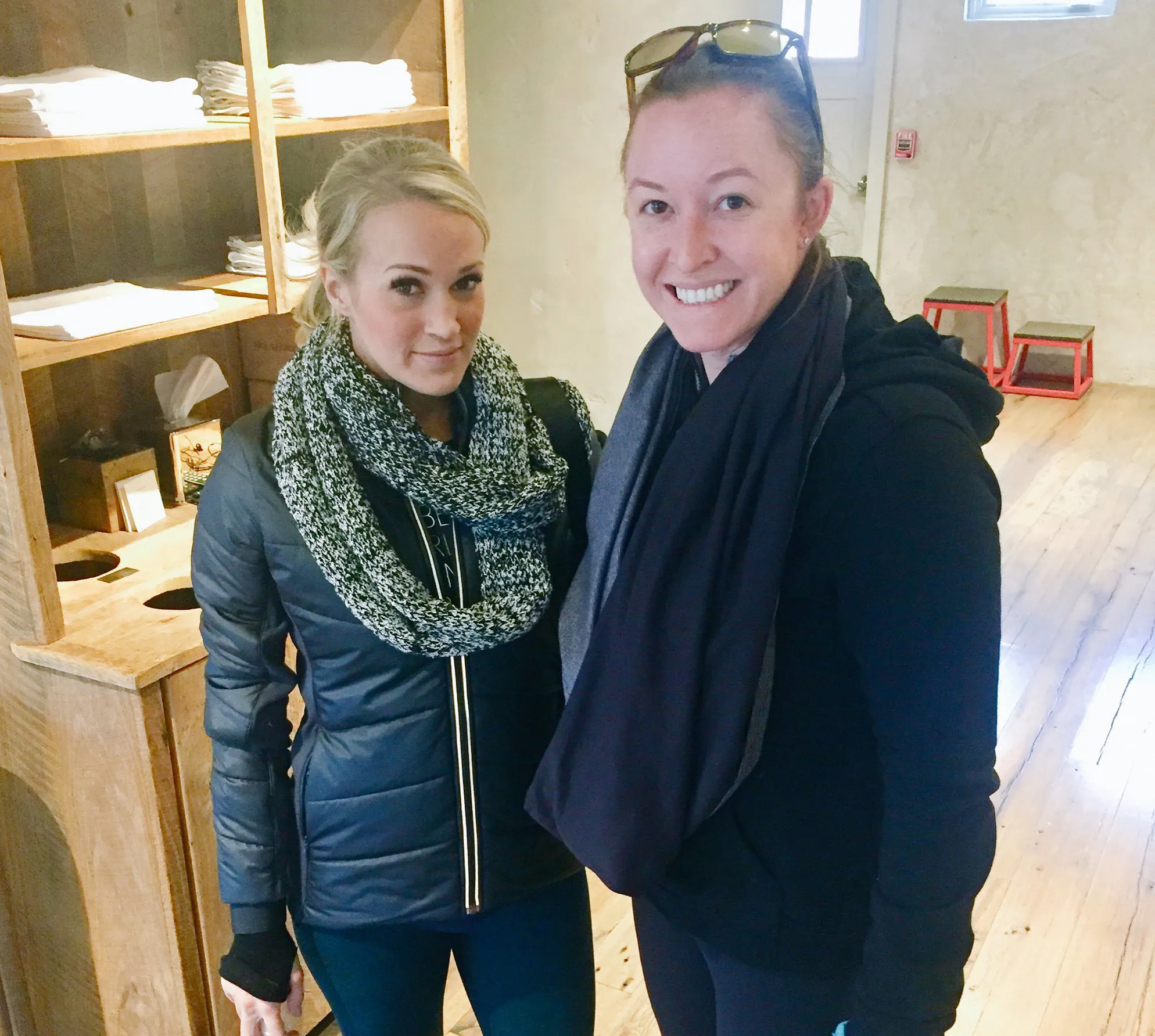 Carrie Underwood and Adrienne Gang