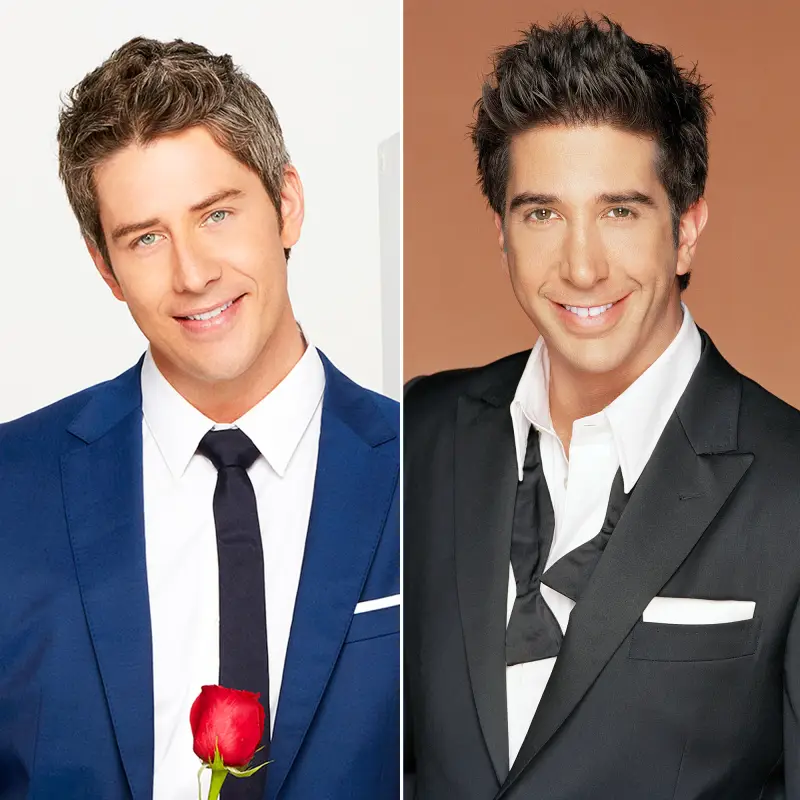 Arie Luyendyk, Jr and David Schwimmer as Ross on Friends