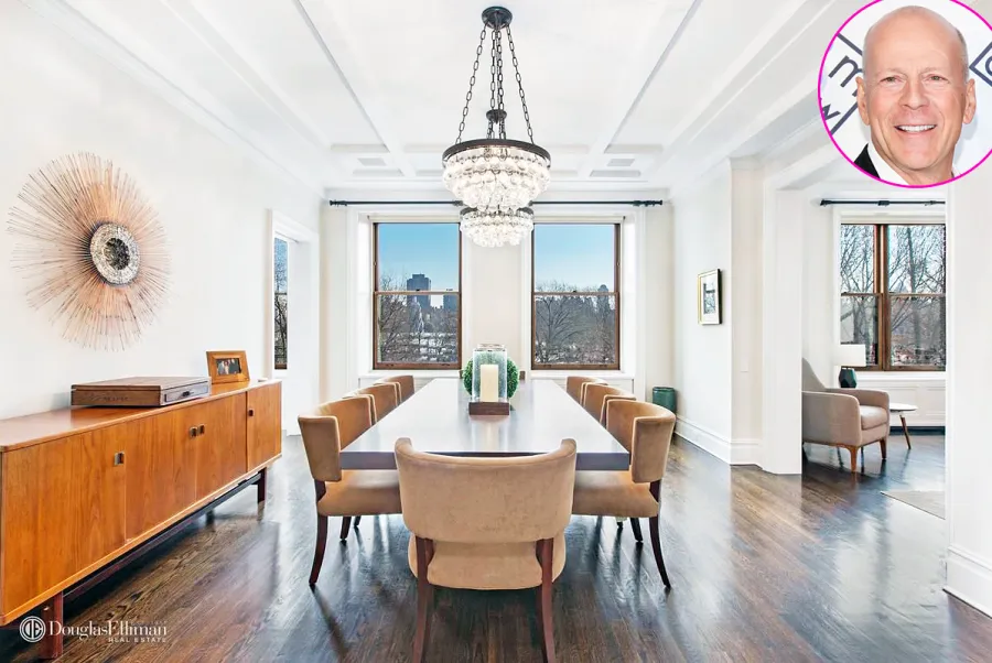 Bruce Willis Manhattan condo dining room