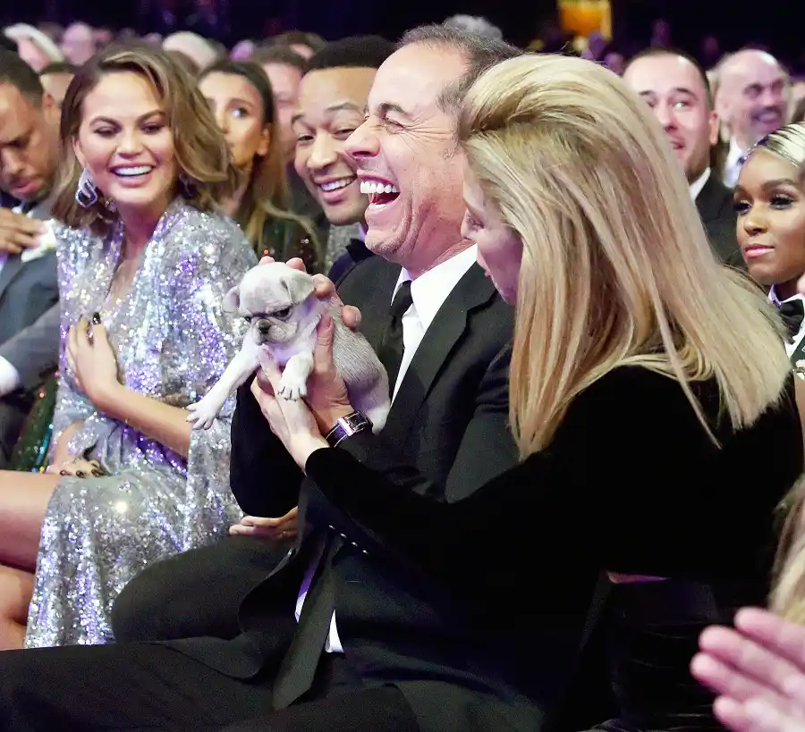 Chrissy Teigen John Legend Jerry Seinfeld Jessica Seinfeld Grammys 2018