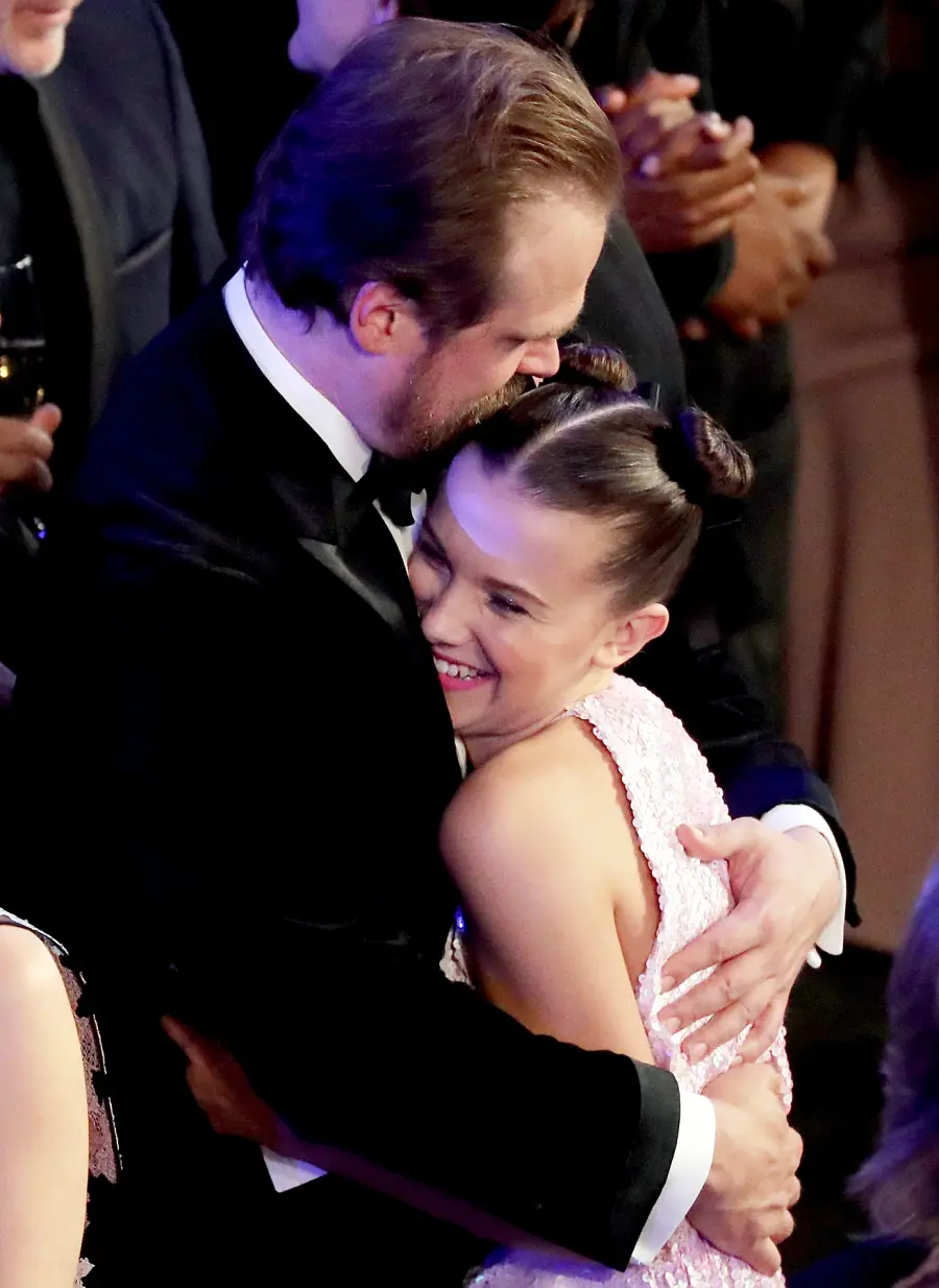 David Harbour Millie Bobby Brown SAGs 2018 audience