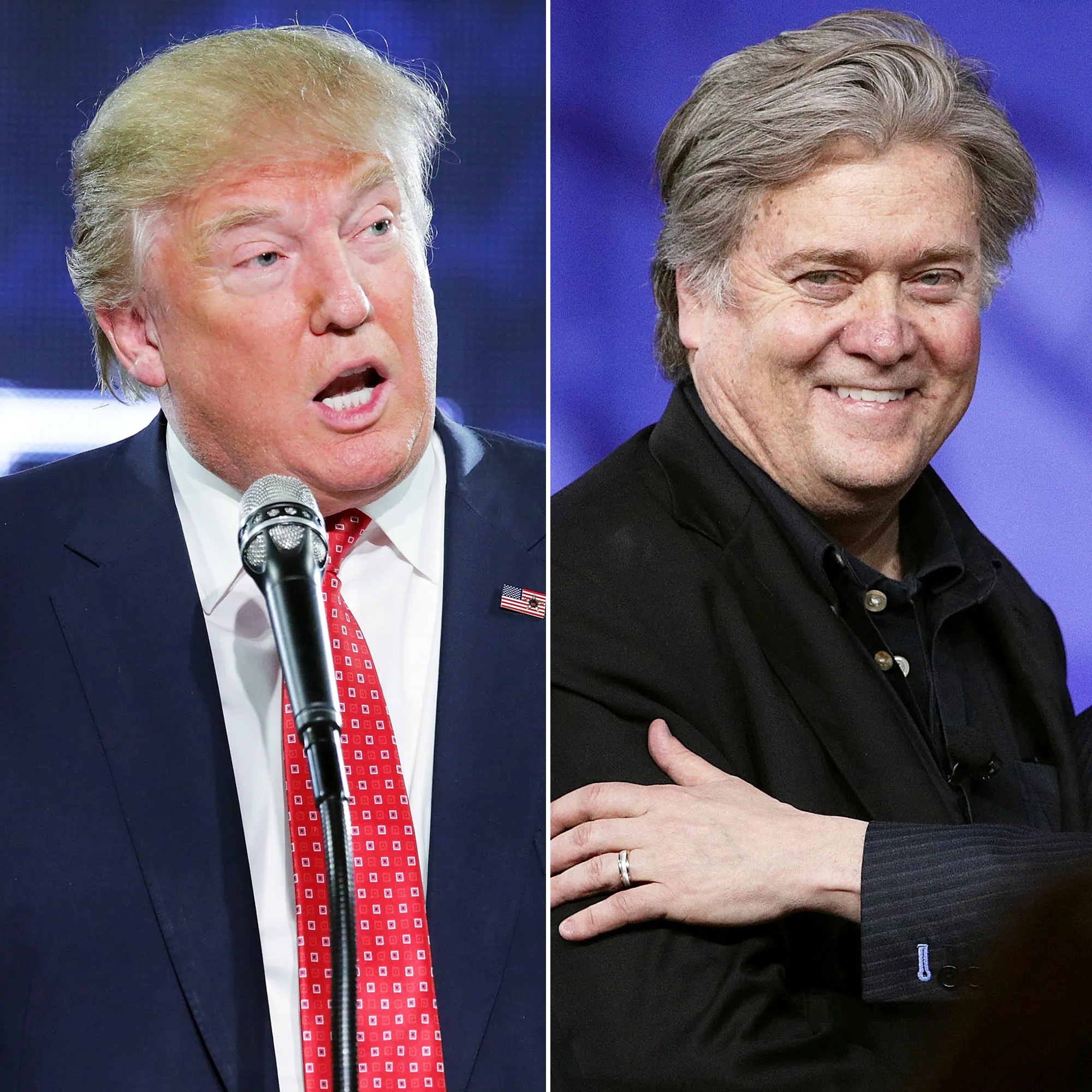 Donald Trump and Steve Bannon