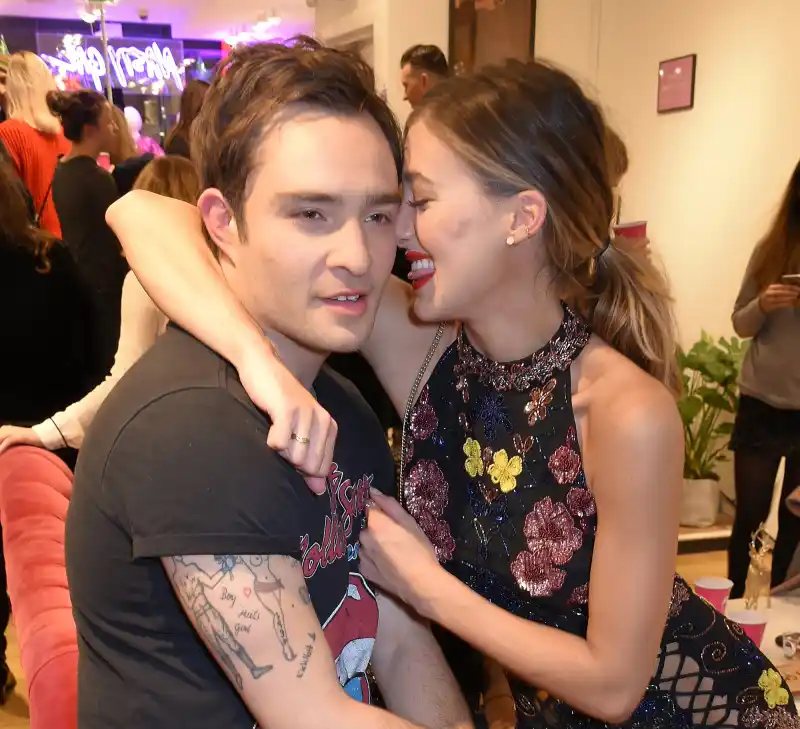 Ed Westwick and Jessica Serfaty