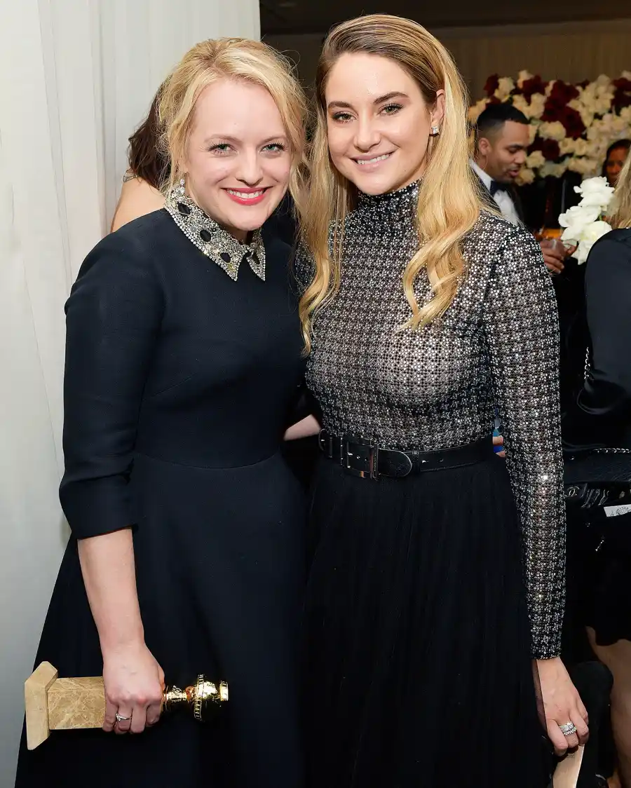 Elisabeth Moss Shailene Woodley 2018 InStyle and Warner Bros. 75th Annual Golden Globe Awards Post-Party 2018