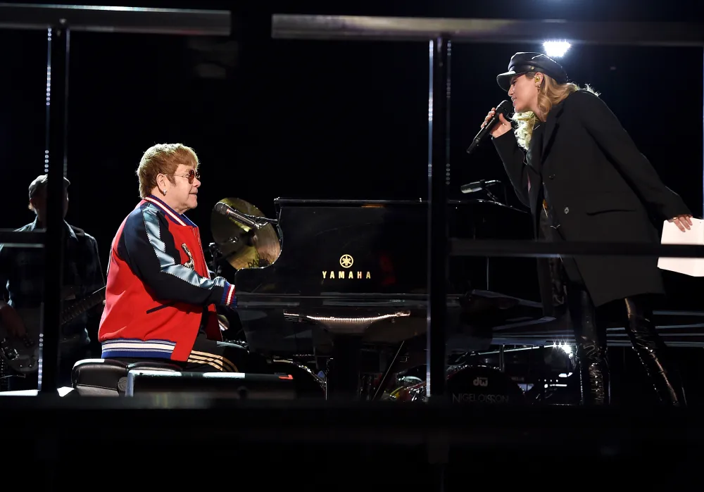 Elton John and Miley Cyrus