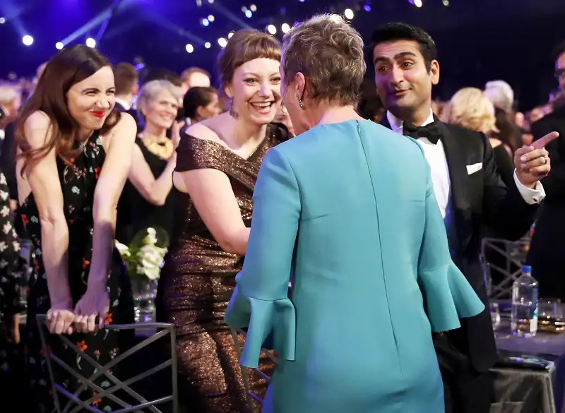 Emily V. Gordon Frances McDormand Kumail Nanjiani SAGs 2018 audience