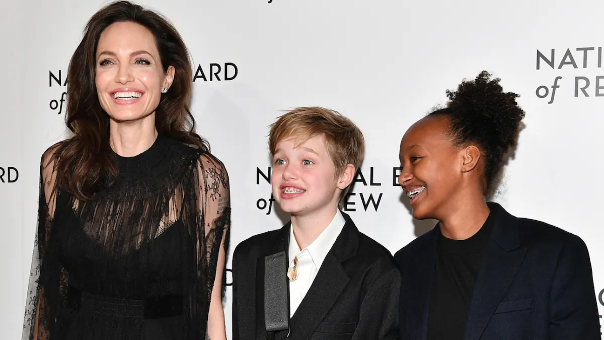 Angelina Jolie, Shiloh and Zahara Jolie-Pitt