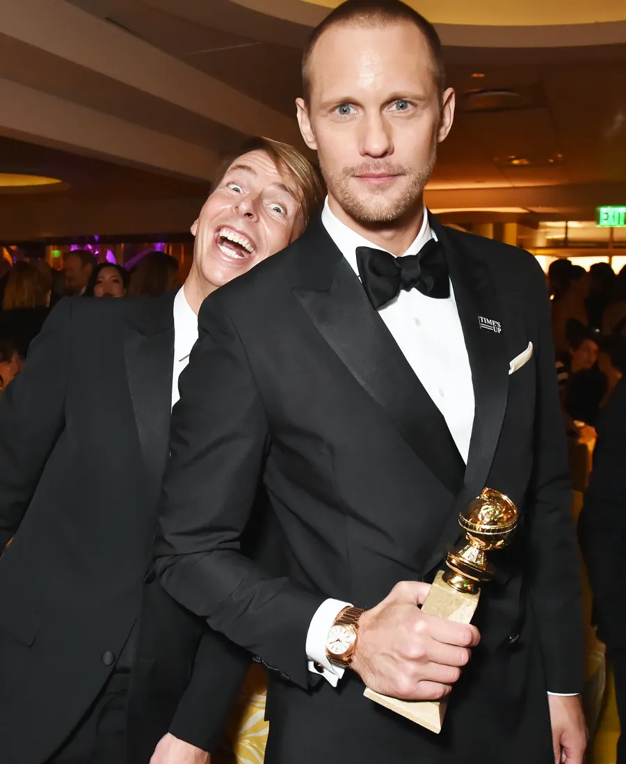 Jack McBrayer Alexander Skarsgård HBO's Official 2018 Golden Globe Awards After Party