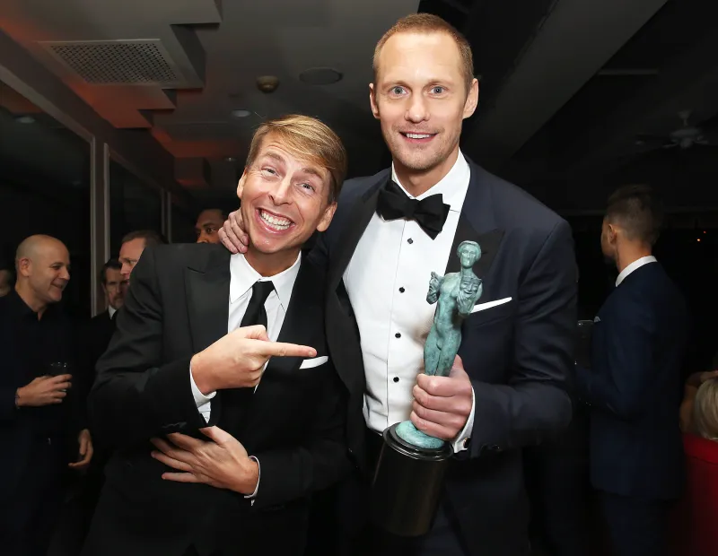 Jack McBrayer Alexander Skarsgard Netflix SAG After Party