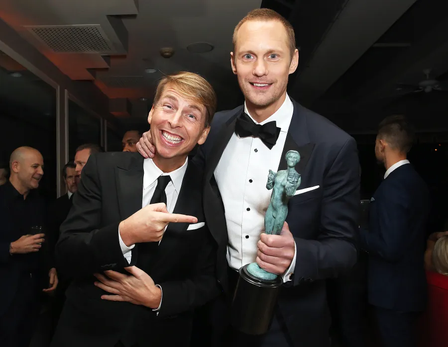 Jack McBrayer Alexander Skarsgard Netflix SAG After Party