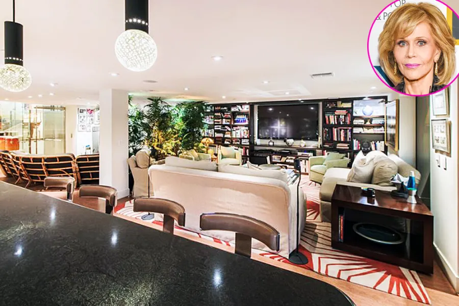 Jane Fonda bonus room Beverly Hills mansion