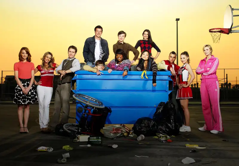 Glee cast Jane Lynch Mark Salling