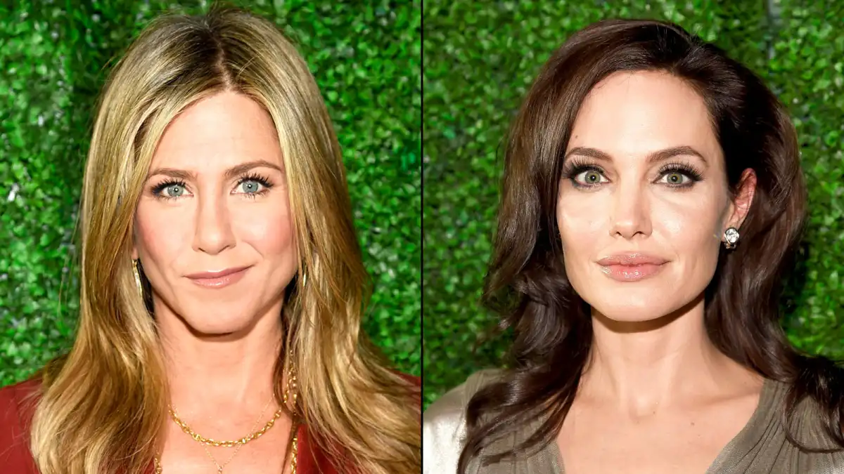 Jennifer Aniston and Angelina Jolie