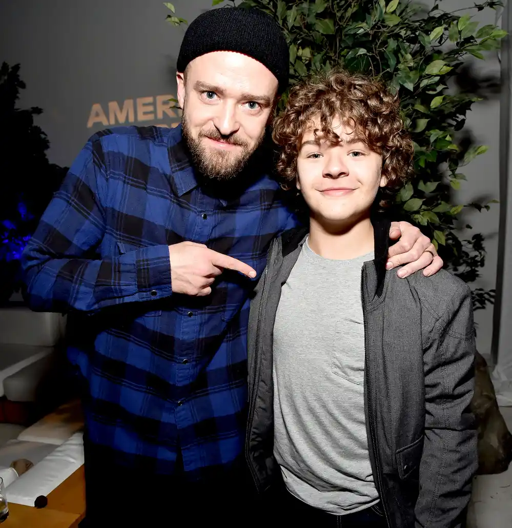 Justin Timberlake and Gaten Matarazzo