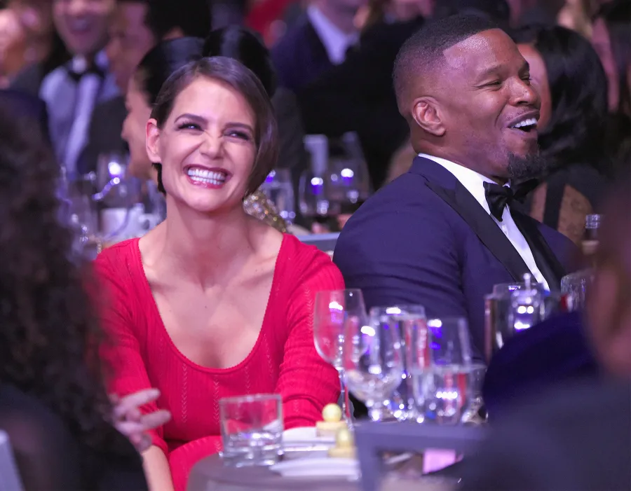 Katie Holmes, Jamie Foxx, Date, Clive Davis, Pre-Grammy Party