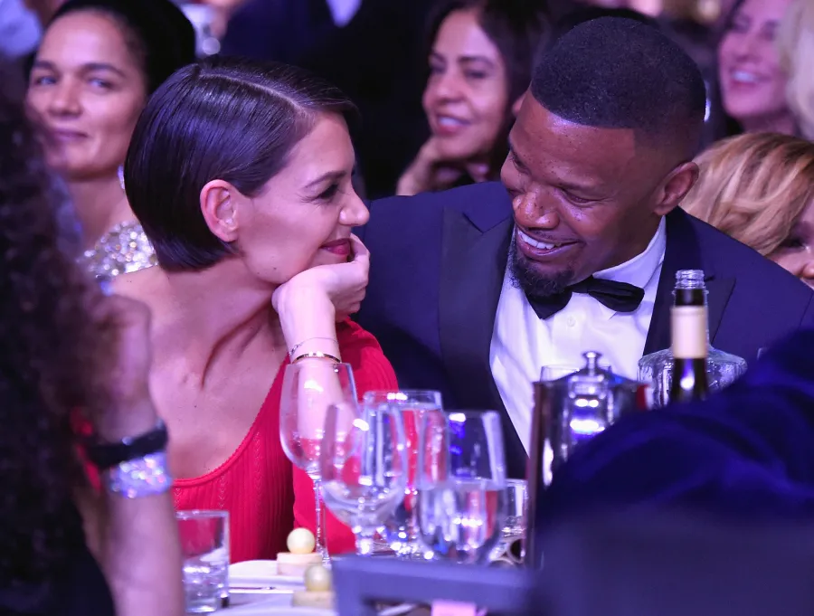 Katie Holmes, Jamie Foxx, Date, Clive Davis, Pre-Grammy Party
