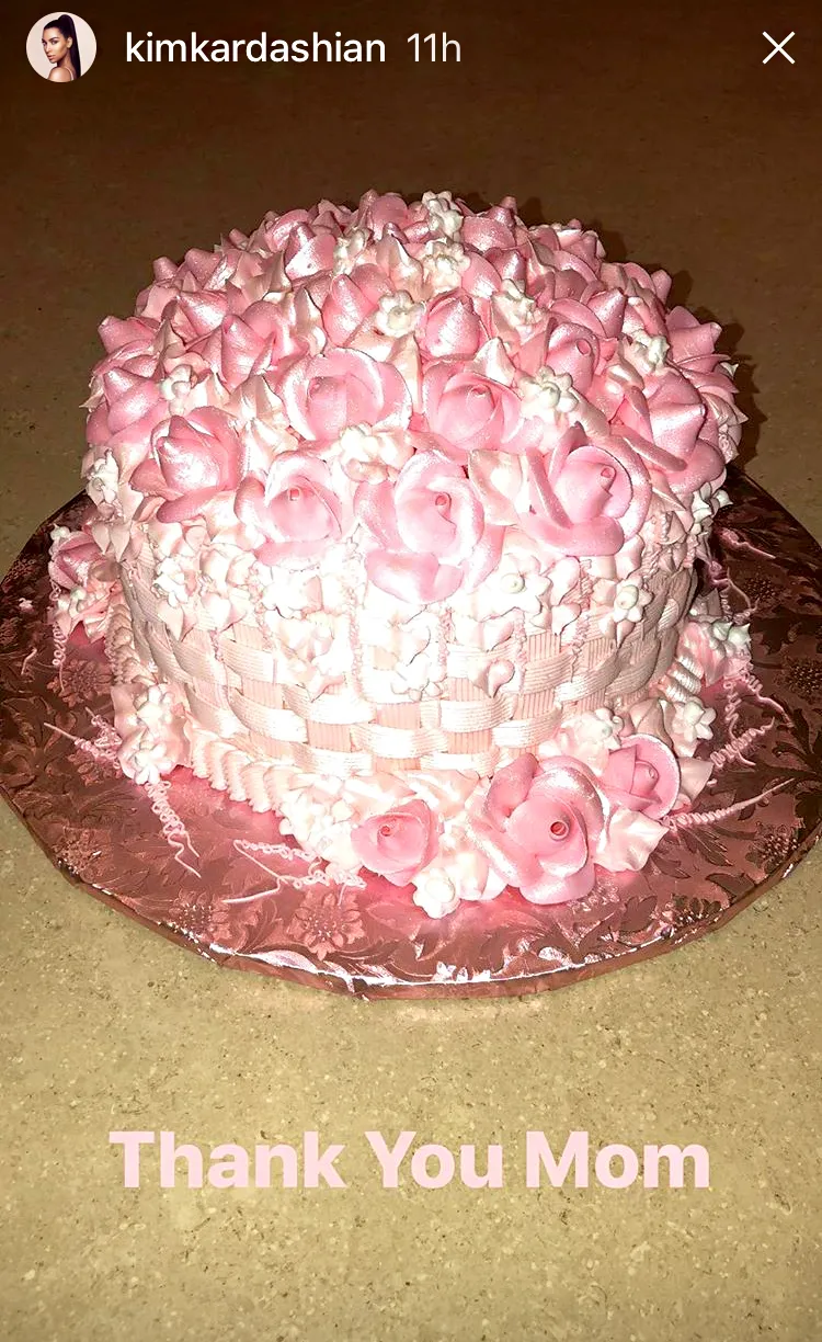 Kim Kardashian Kris Jenner Cake Instagram