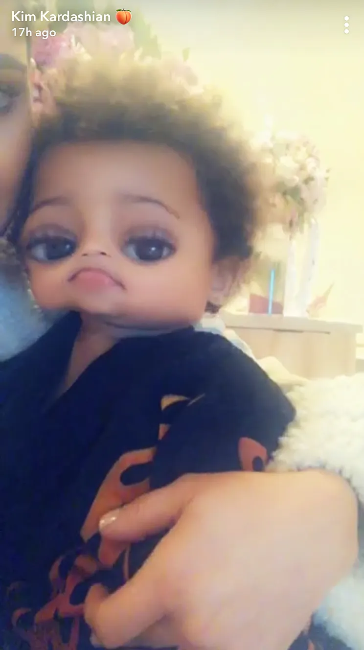 Kim Kardashian Saint West Snapchat