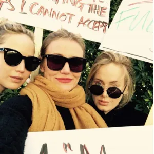 Jennifer Lawrence, Cameron Diaz and Adele