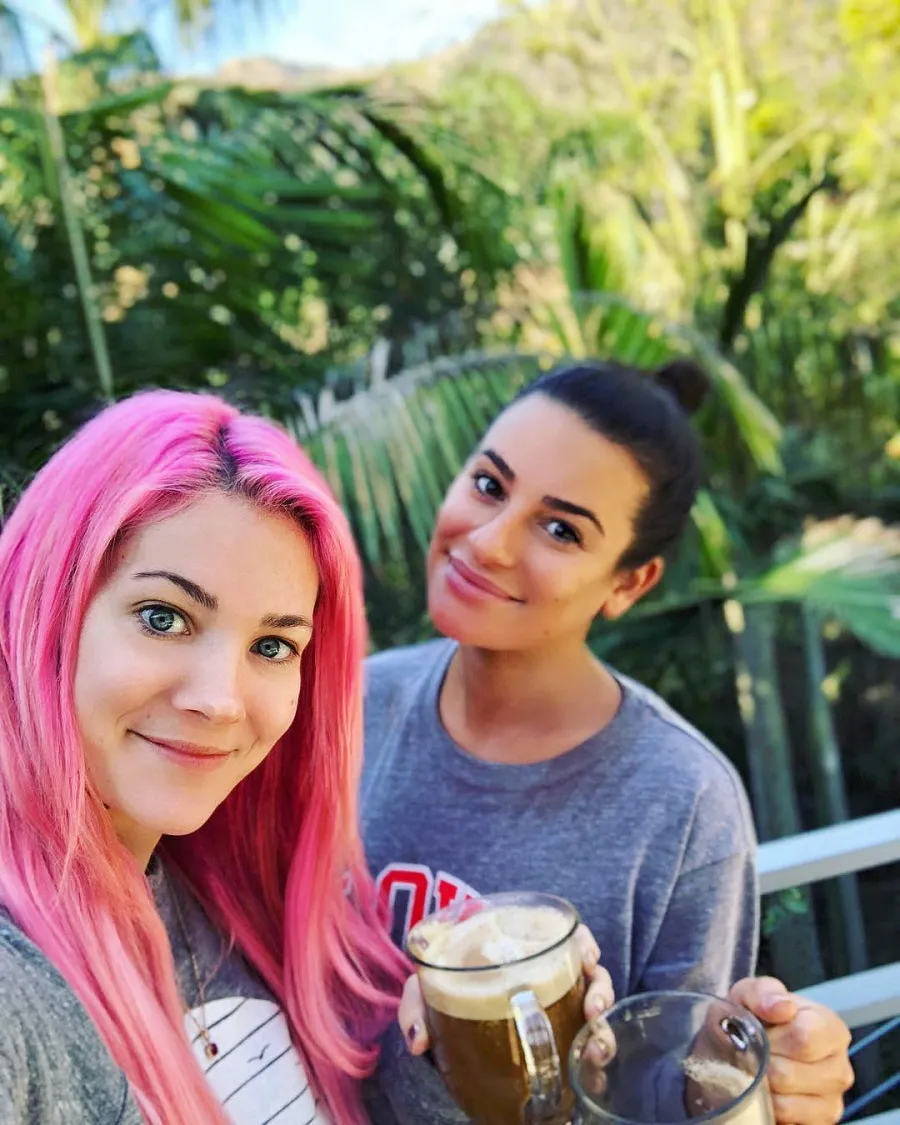 Lea Michele, Sarah Potempa, Golden Globes 2018