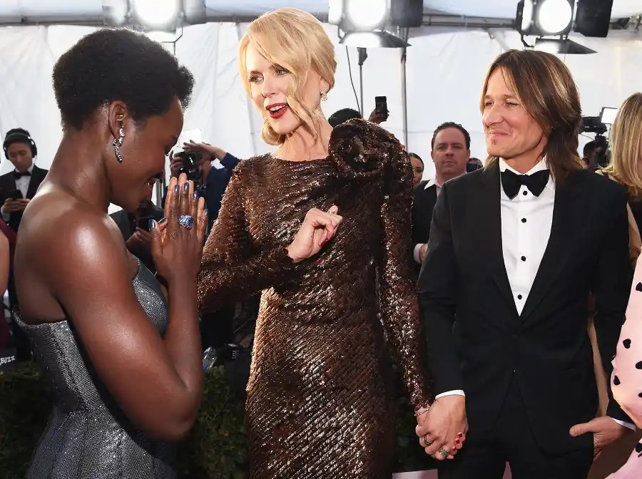 Lupita Nyong'o Nicole Kidman Keith Urban SAGs 2018