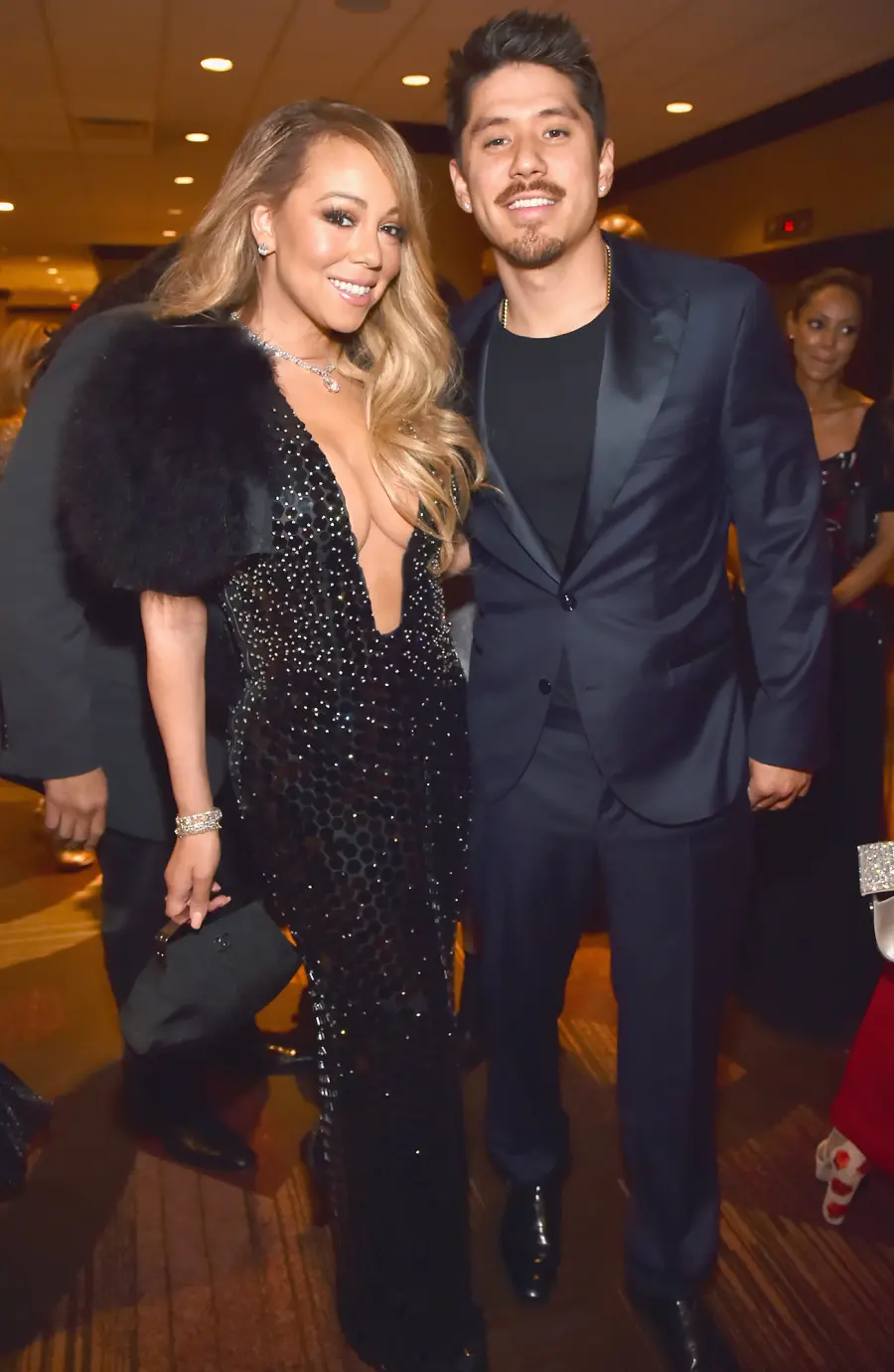 Mariah Carey, Bryan Tanaka, Clive Davis, Recording Academy, Pre-Grammy Gala