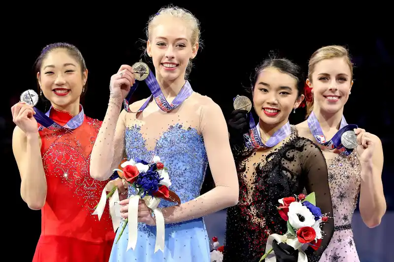 Mirai Nagasu, Bradie Tennell, Karen Chen, Ashley Wagner, U.S. Figure Skating Nationals