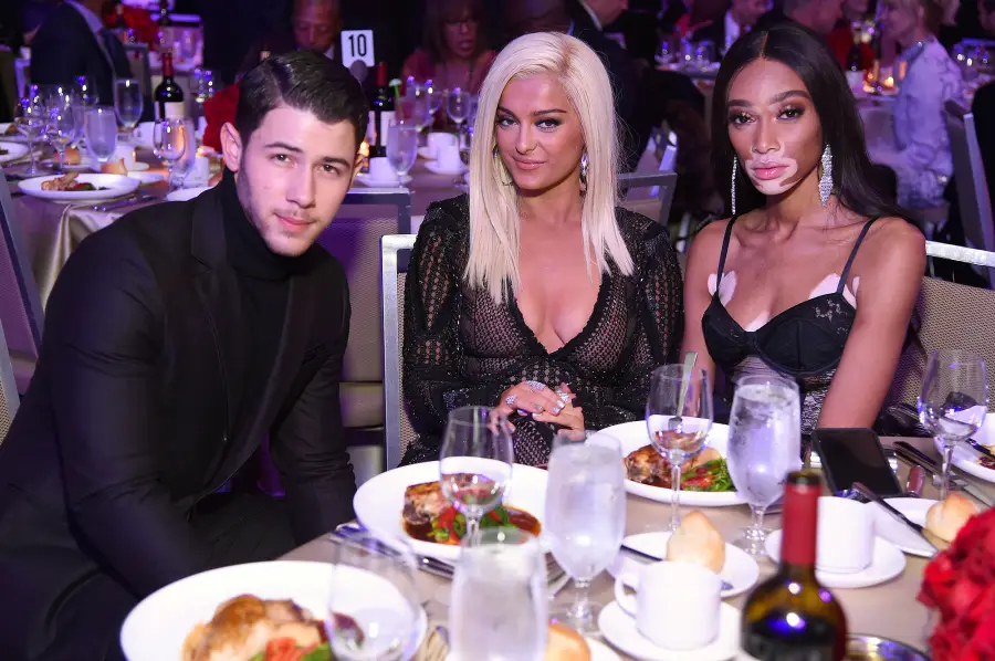 Nick Jonas, Bebe Rexha, Winnie Harlow, Clive Davis, Recording Academy, Pre-Grammy Gala