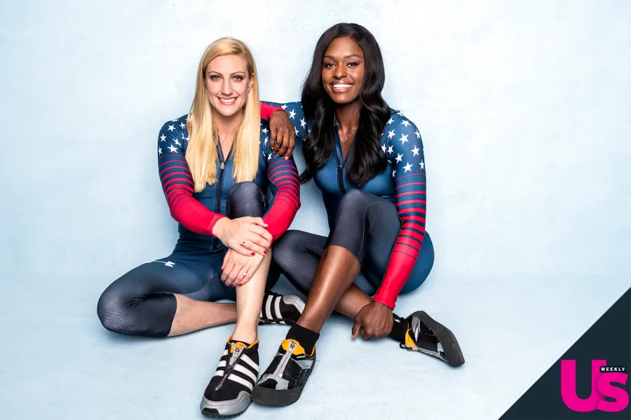 US 2018 Winter Olympics Jamie Greubel Poser and Aja Evans