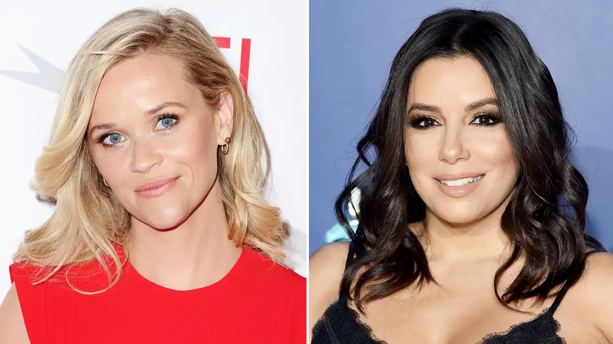 Reese Witherspoon Eva Longoria Time’s Up March Golden Globes 2018