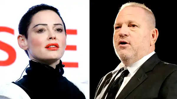 Rose McGowan and Harvey Weinstein