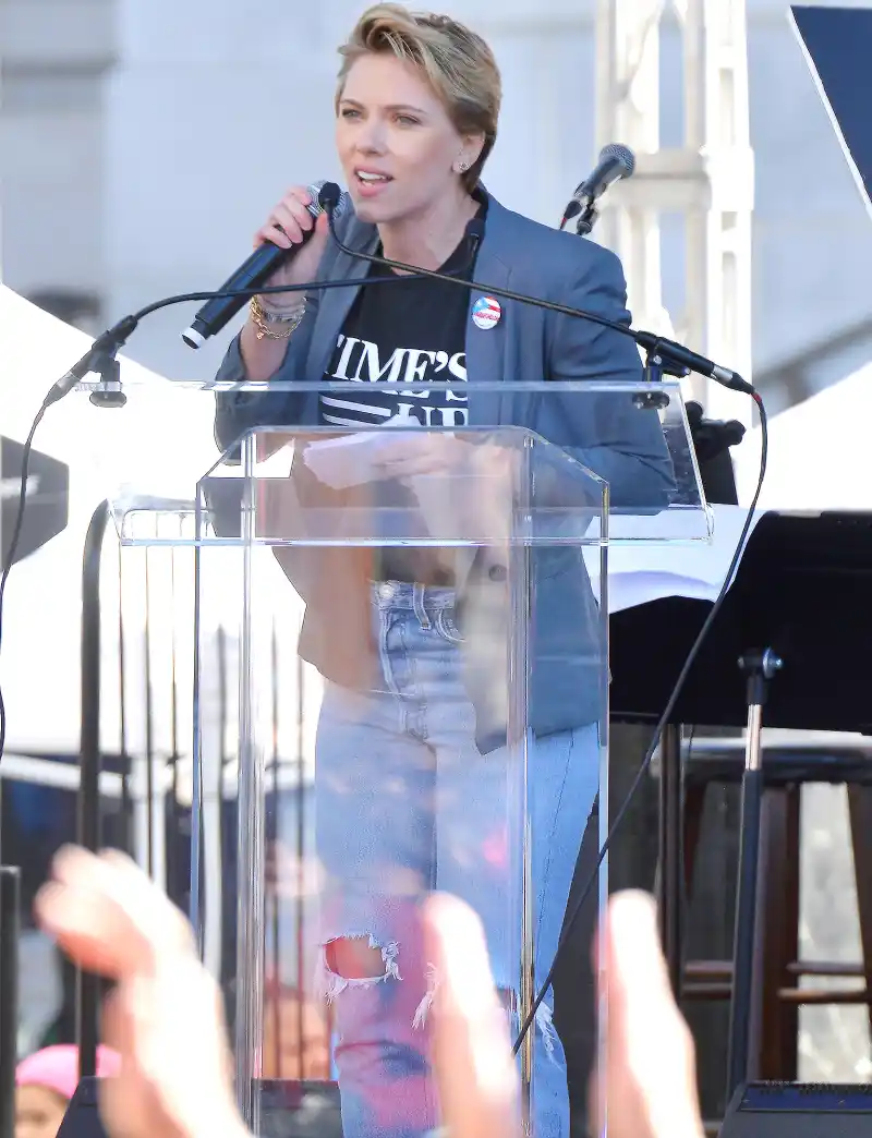 Scarlett Johansson, Women's March 2018, James Franco, Time's Up