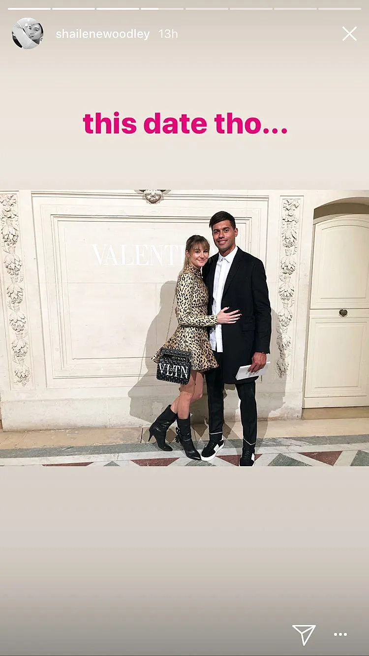Shailene Woodley Ben Volavola Valentino Paris Fashion Week