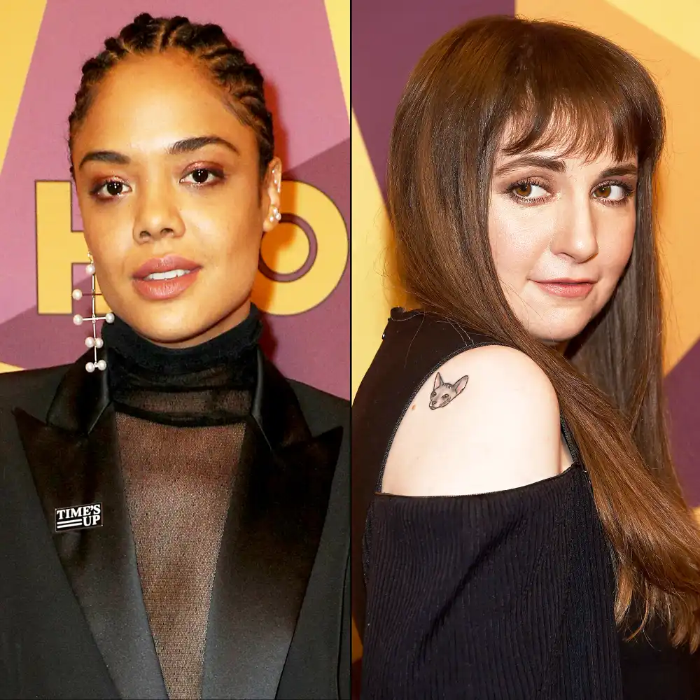 Tessa Thompson and Lena Dunham