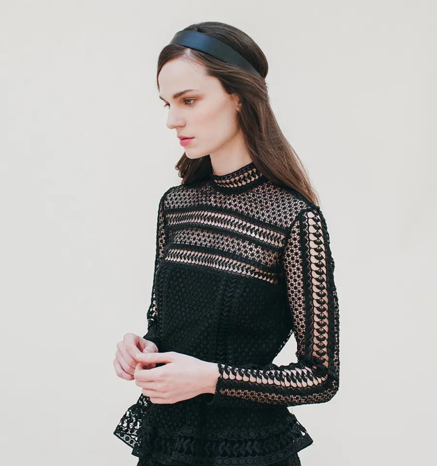 Jennifer Behr Leather Headwrap