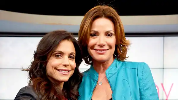 Bethenny Frankel and Luann de Lesseps at the CBS Broadcast Center in New York City.