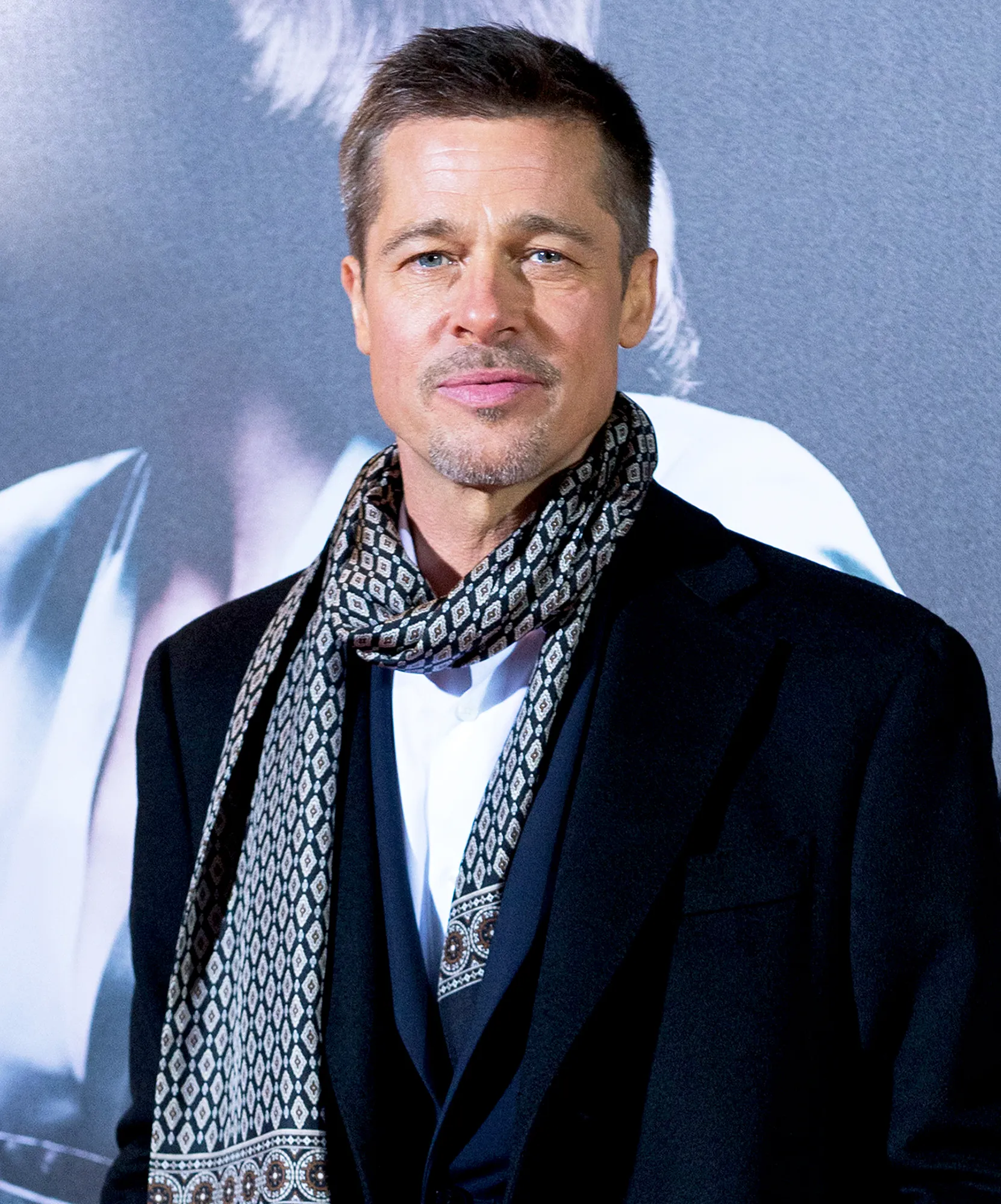 Brad Pitt attends the Madrid 2016 premiere of the Paramount Pictures title 'Allied' at Callao City Lights in Madrid, Spain.